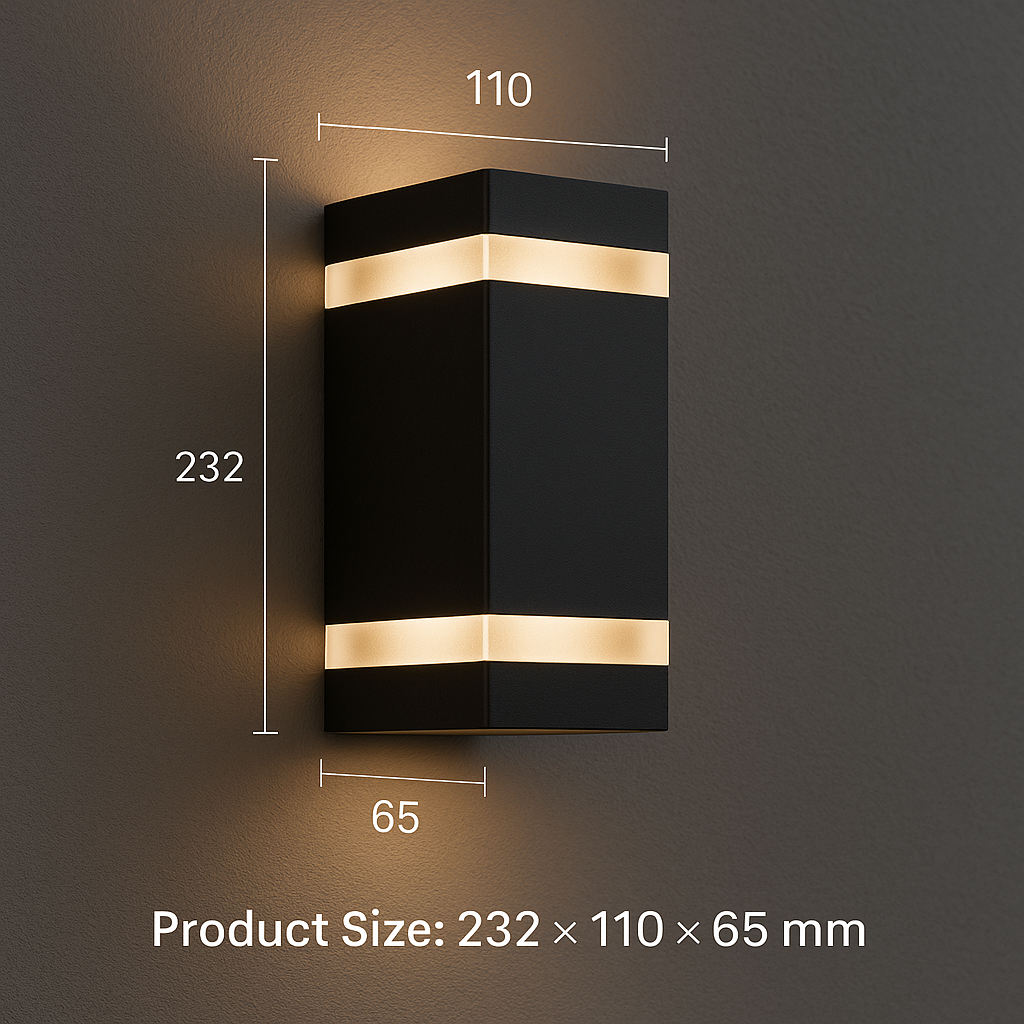 Lyra Alto Square Wall Light