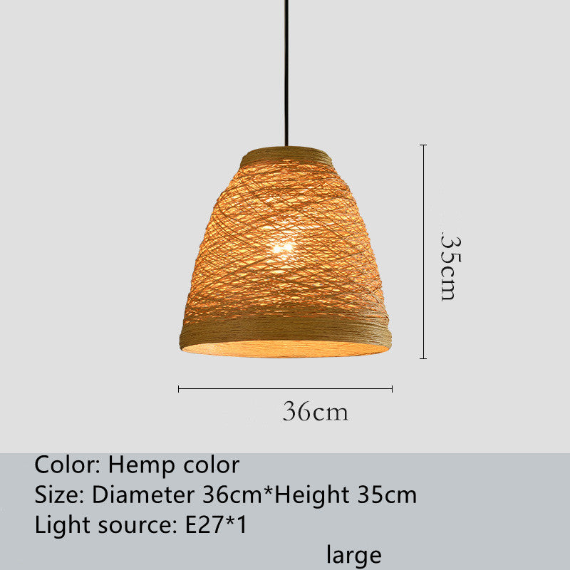 Lyra Solane Rattan Pendant Light