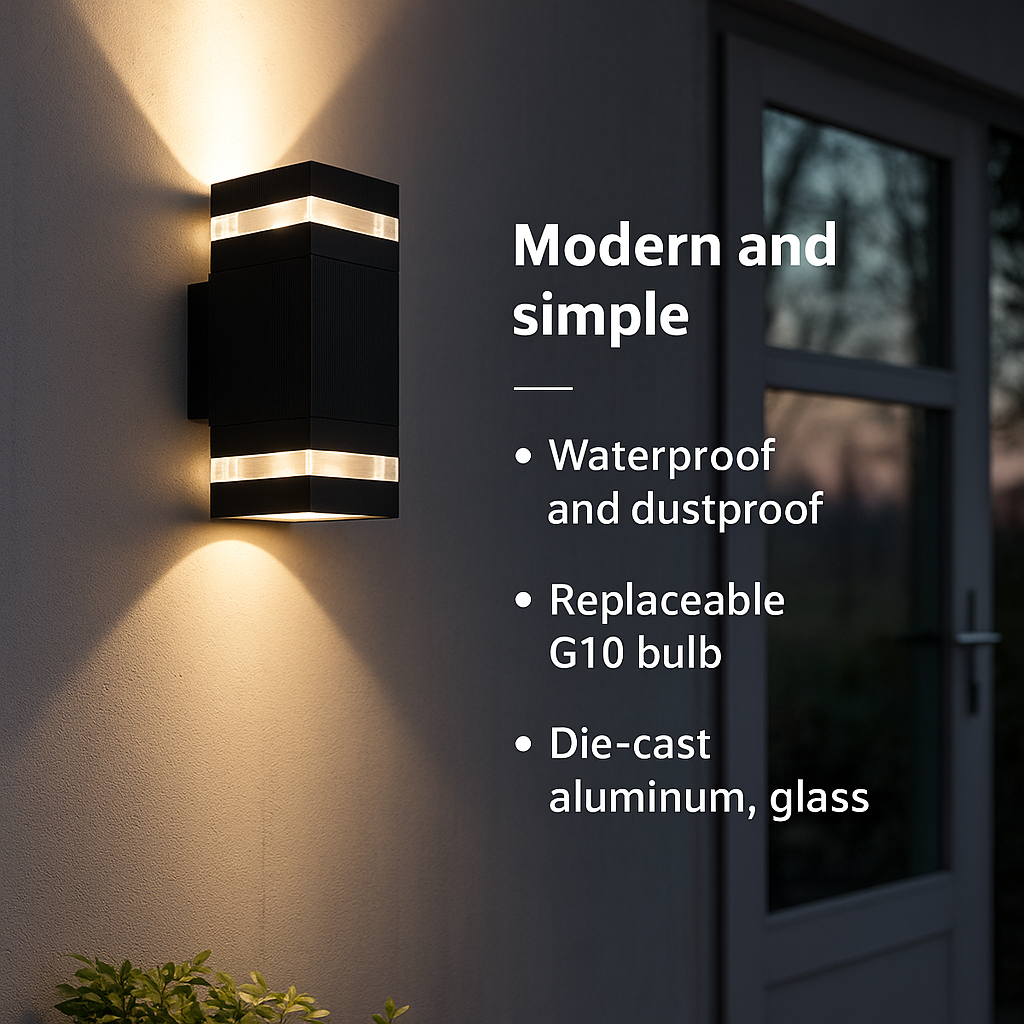 Lyra Alto Square Wall Light
