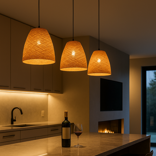 Lyra Solane Rattan Pendant Light