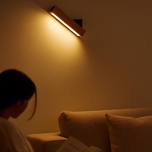 Lyra Beam Adjustable Wooden Wall Light