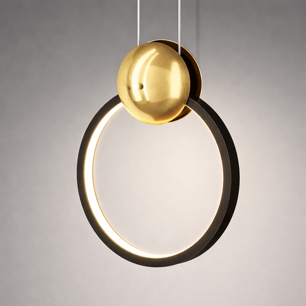 Ceiling Lights Black / Trichromatic light Lyra Aero Halo Pendant