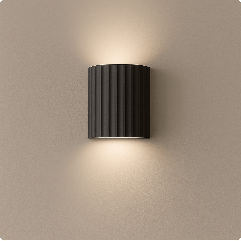 Garden Lights Black Lyra Vane Decorative Wall Light