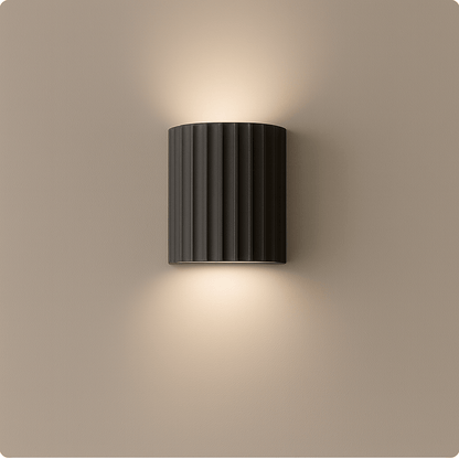 Garden Lights Black Lyra Vane Decorative Wall Light