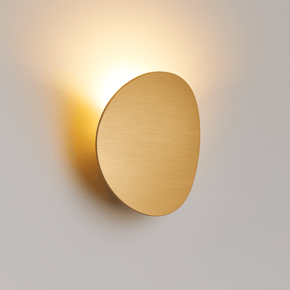 Garden Lights Brushed Gold Lyra Arcus Round Wall Light
