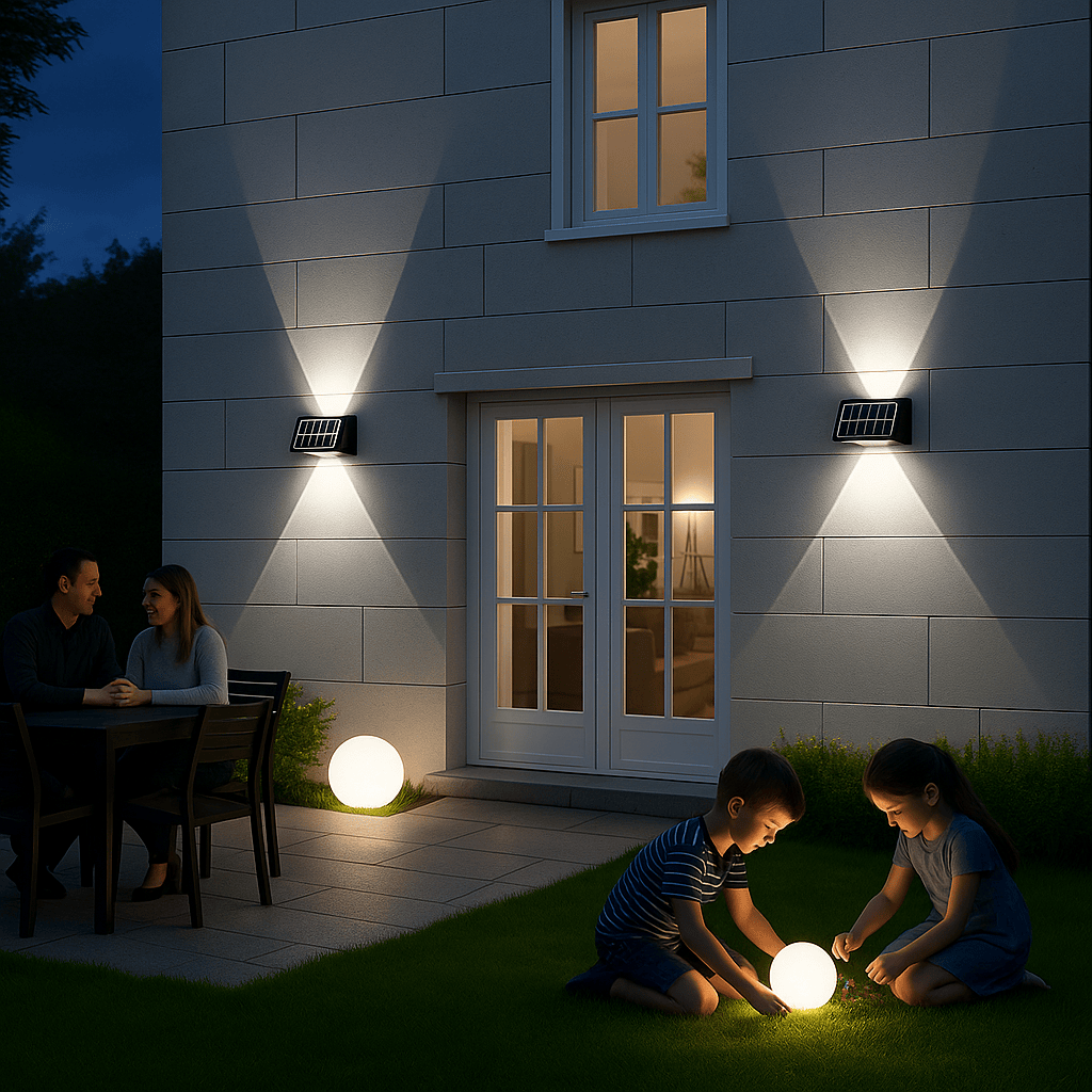 Garden Lights Lyra Solis Dual-Tone Wall Light
